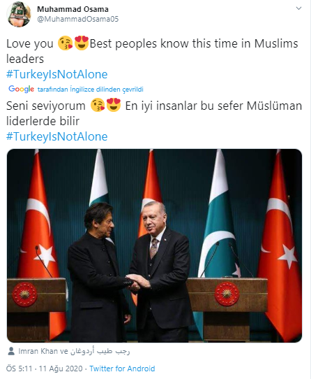 Foto - Kardeş ülkeden Türkiye'ye destek! 'Yalnız değilsiniz'