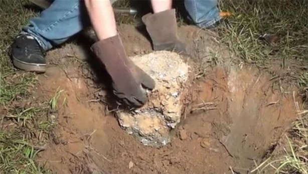 Foto - Karınca yuvasına erimiş alüminyum döktüler