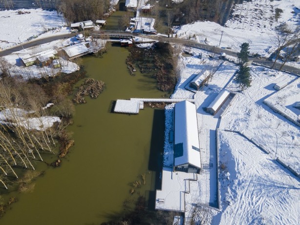 Foto - Karla kaplı Acarlar Longozu böyle görüntülendi