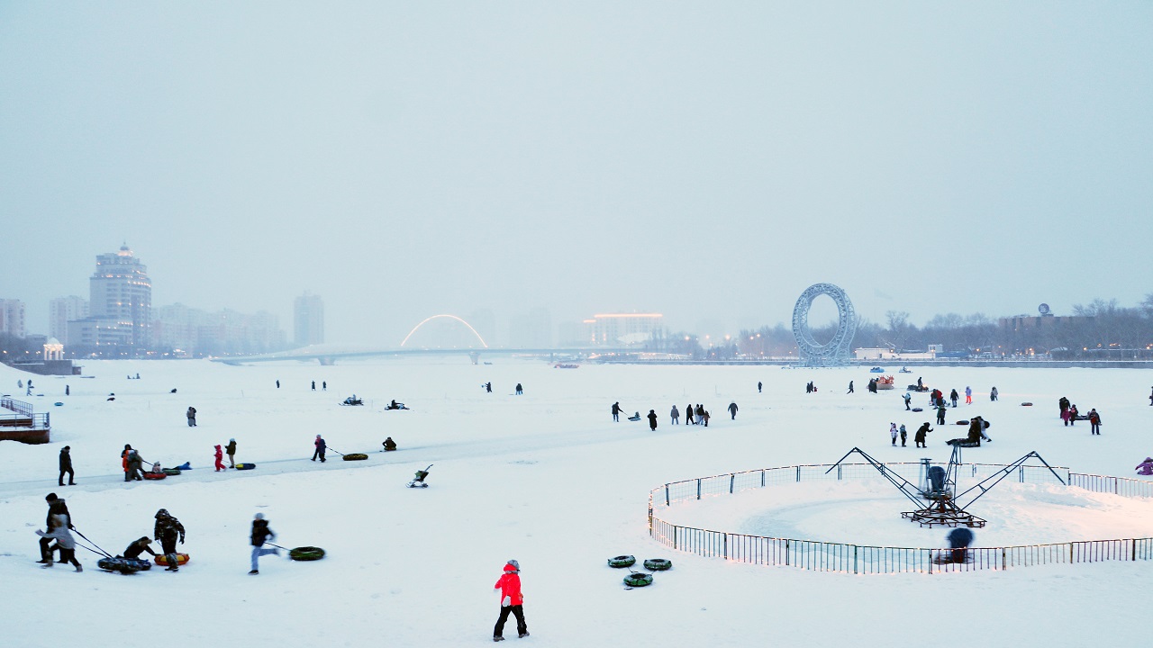 Karlar altında bir masal: Astana kışın göz kamaştırıyor