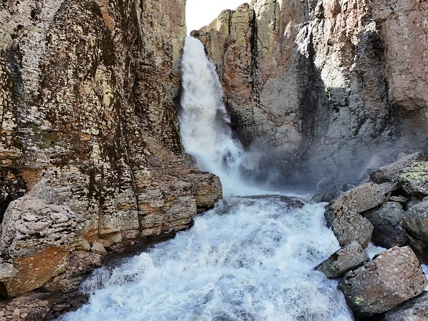 Foto - Karlar eridi Çır Şelalesi coştu