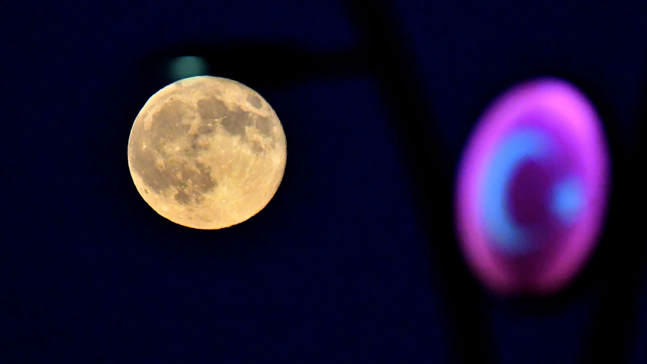 Foto - Kars semalarında ışık şöleni! Dolunay geceyi gündüze çevirdi