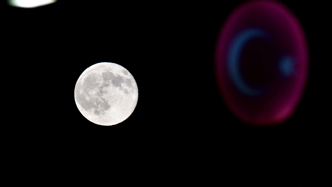 Foto - Kars semalarında ışık şöleni! Dolunay geceyi gündüze çevirdi