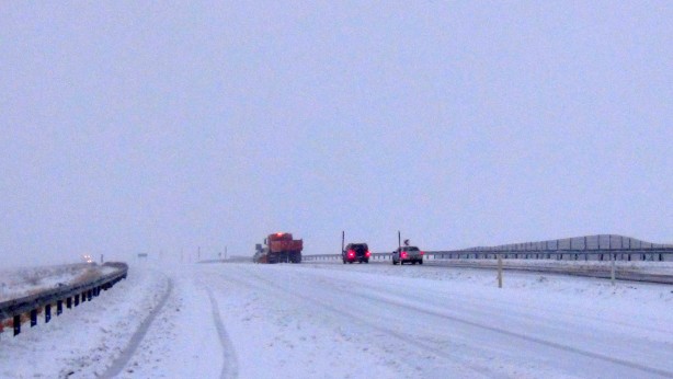 Foto - Kars'ta kar ve tipi ulaşımı felç etti