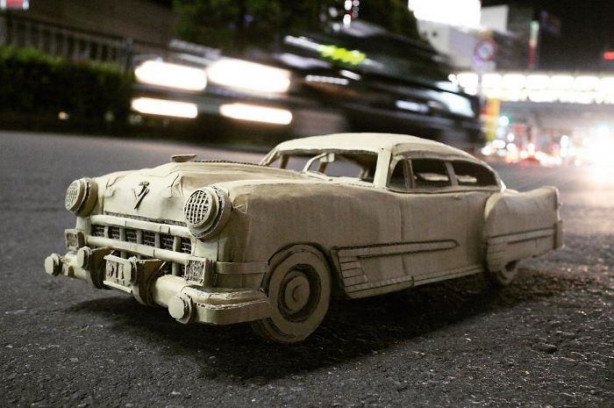 Foto - Kartondan öyle şeyler yaptı ki