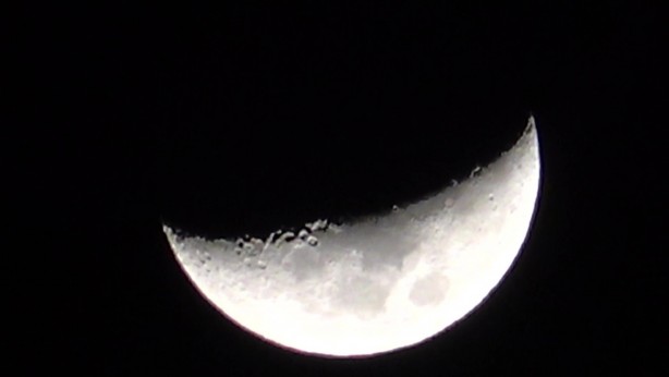 Foto - Kartpostallık 'yarım ay' manzarası hayran bıraktırdı