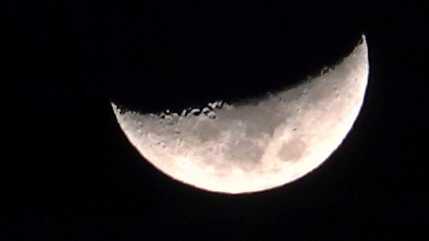 Foto - Kartpostallık 'yarım ay' manzarası hayran bıraktırdı