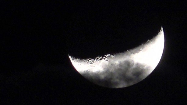 Foto - Kartpostallık 'yarım ay' manzarası hayran bıraktırdı