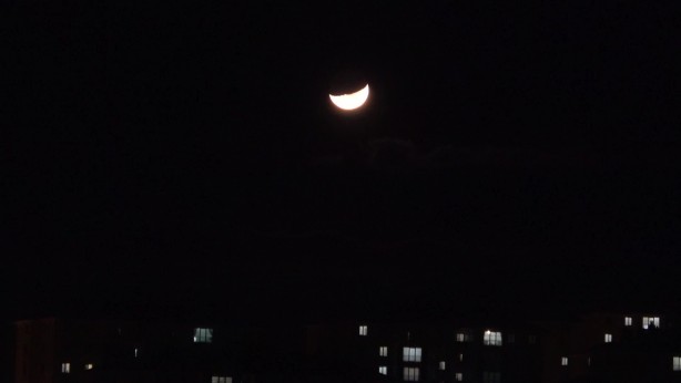 Foto - Kartpostallık 'yarım ay' manzarası hayran bıraktırdı