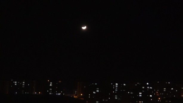 Foto - Kartpostallık 'yarım ay' manzarası hayran bıraktırdı