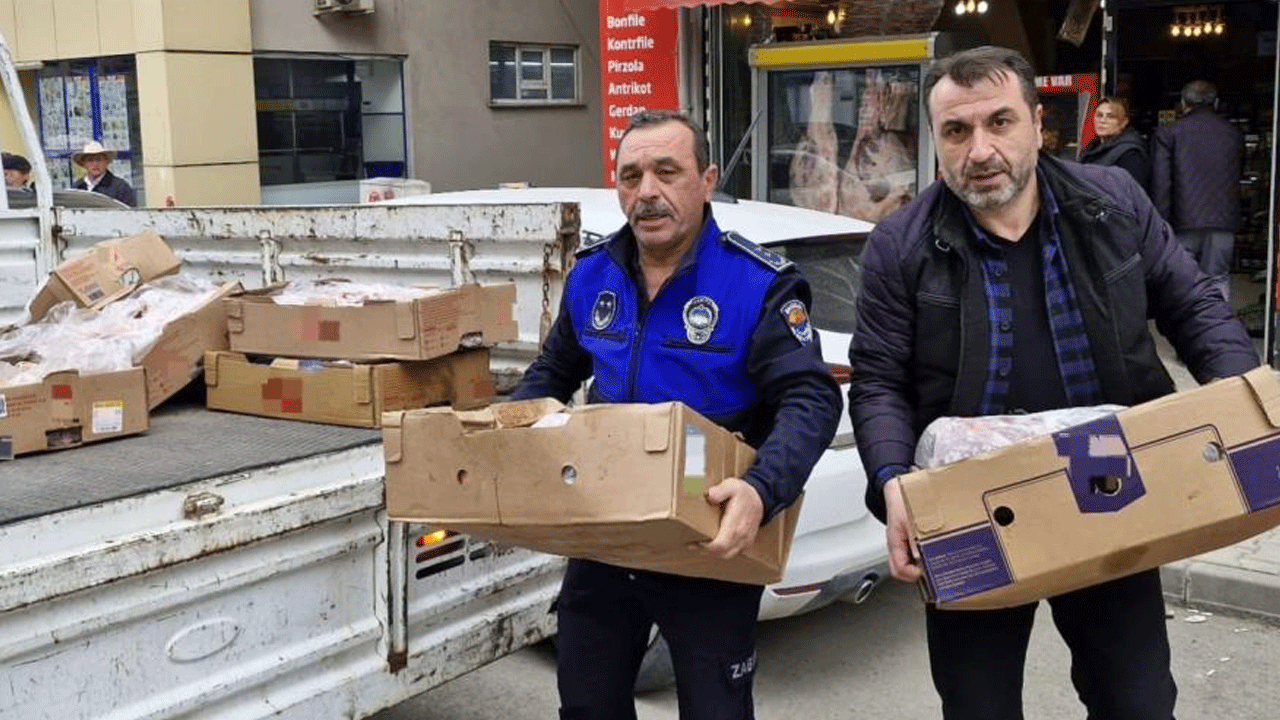 Kasap denetimde mide bulandı