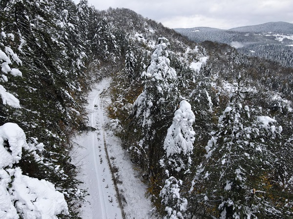 Foto - Kastamonu'da kar manzarası dronla görüntülendi