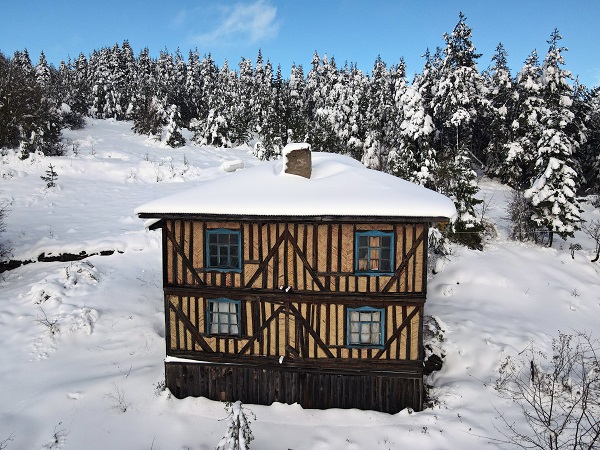 Foto - Kastamonu'da kar manzarası dronla görüntülendi