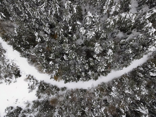 Foto - Kastamonu'da kar manzarası dronla görüntülendi
