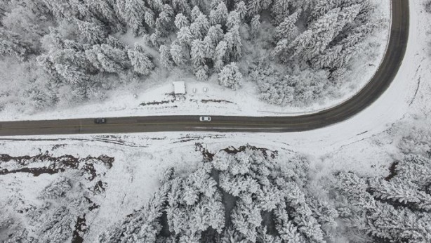 Foto - Kastamonu'ya yılın ilk karı yağdı