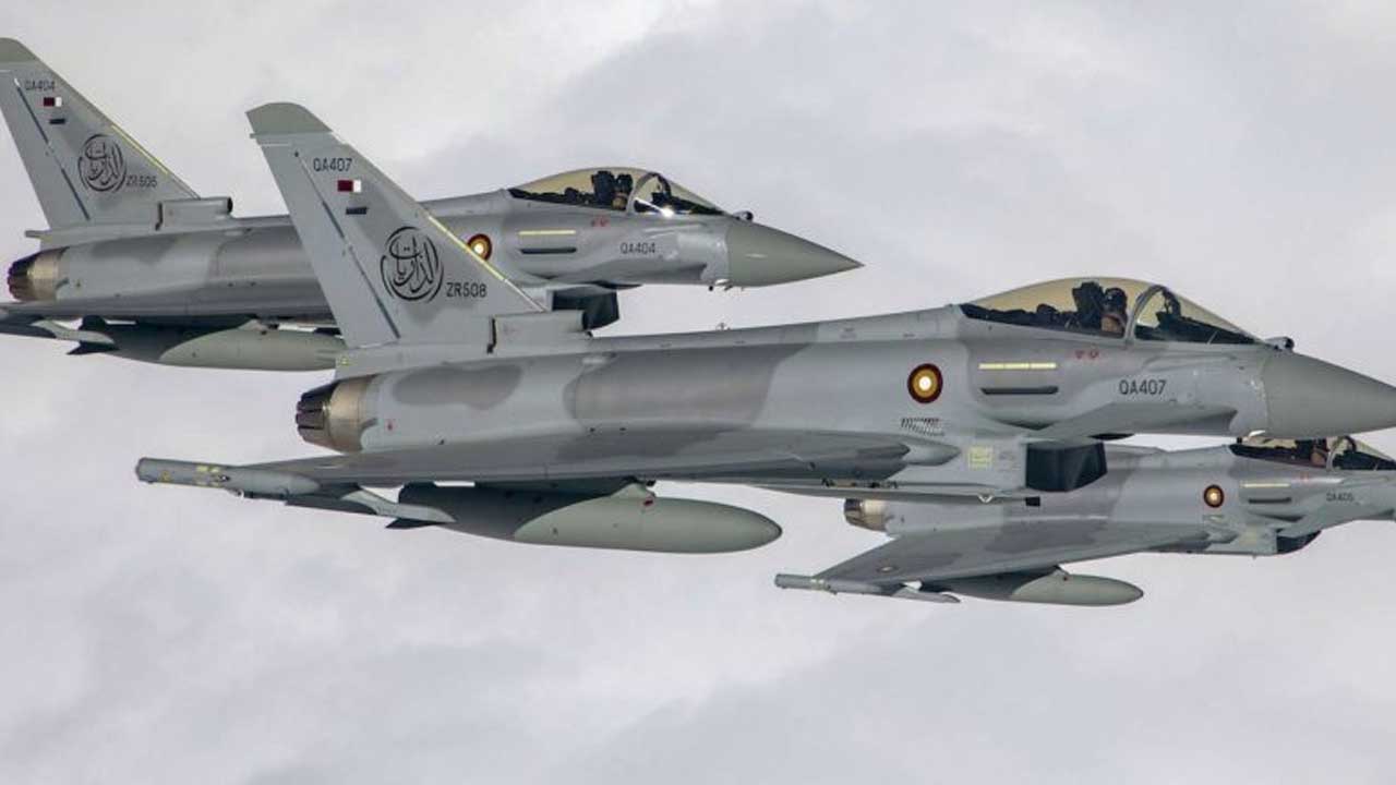 Katar'a büyük destek! 4 Typhoon savaş uçağı daha gönderilecek