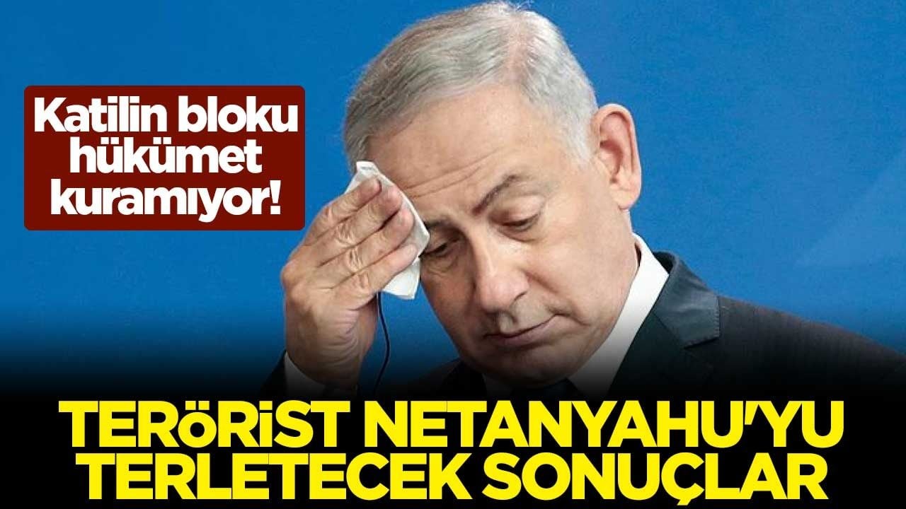 Katilin bloku hükümet kuramıyor! Terörist Netanyahu'yu terletecek sonuçlar