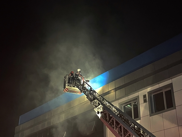 Foto - Kauçuk fabrikasında korkutan yangın