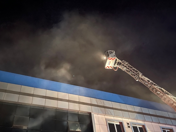 Foto - Kauçuk fabrikasında korkutan yangın