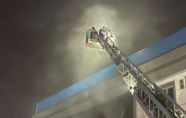 Foto - Kauçuk fabrikasında korkutan yangın