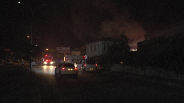 Kayseri’de korkutan fabrika yangını