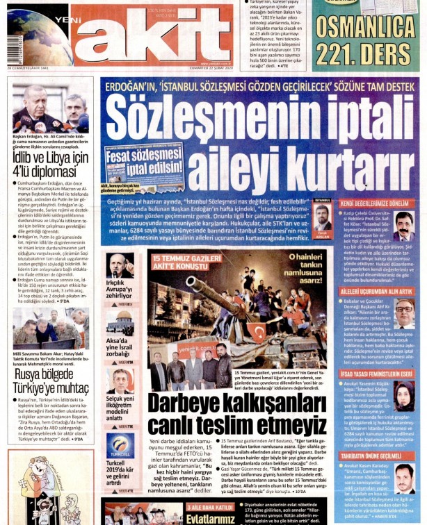 Foto - Kazanan Türkiye oldu! Yeni Akit ısrarla yazdı, elhamdülillah yanlıştan dönüldü