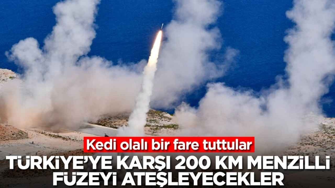 Kedi olalı bir fare tuttular: Türkiye'ye karşı 200 km menzilli füzeyi ateşleyecekler