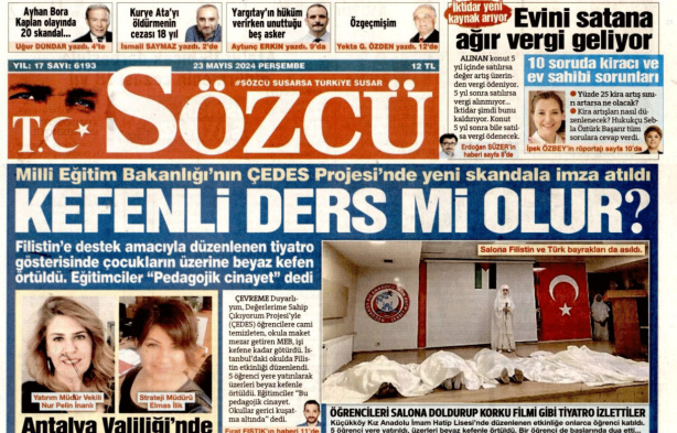 Foto - Kefenden değil dansözden rahatsız ol Sözcü! Sen İsrail gazetesi misin?