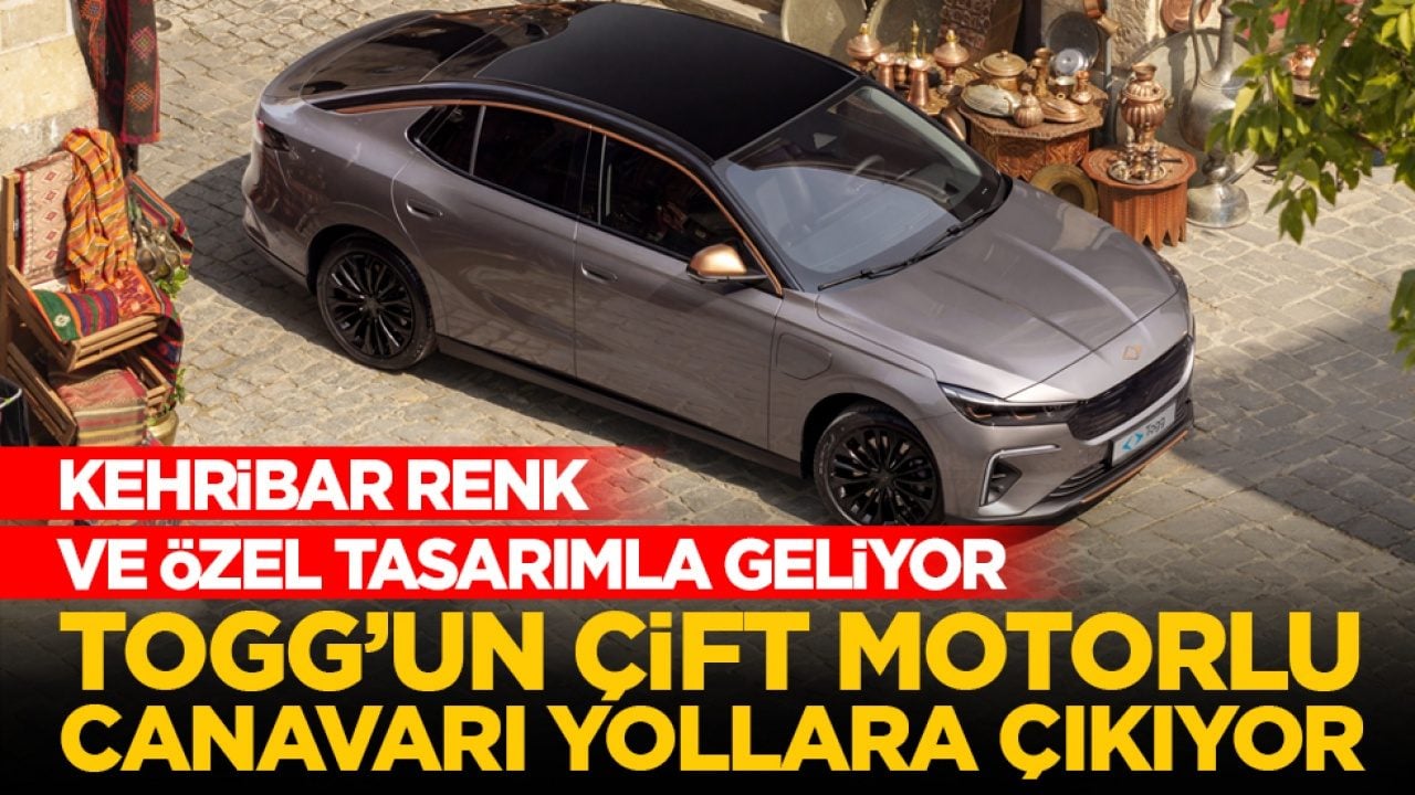 Kehribar renk ve özel tasarımla geliyor: Togg’un çift motorlu canavarı yollara çıkıyor