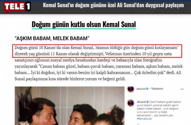 Foto - Kemalistler ve Ali Sunal arasında 10 Kasım çıkmazı