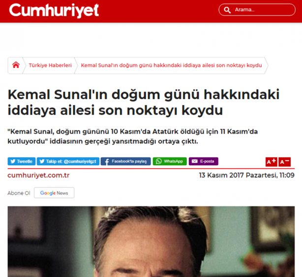 Foto - Kemalistler ve Ali Sunal arasında 10 Kasım çıkmazı