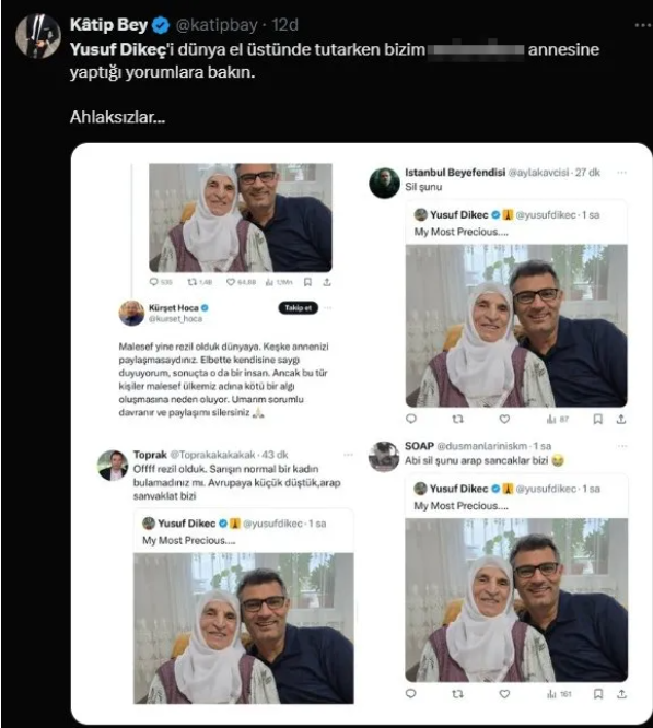 Foto - Kemalistlerden Yusuf Dikeç’in annesine iğrenç sözler