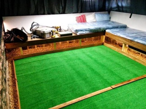 Foto - Kendi sinema salonunu kendi yaptı