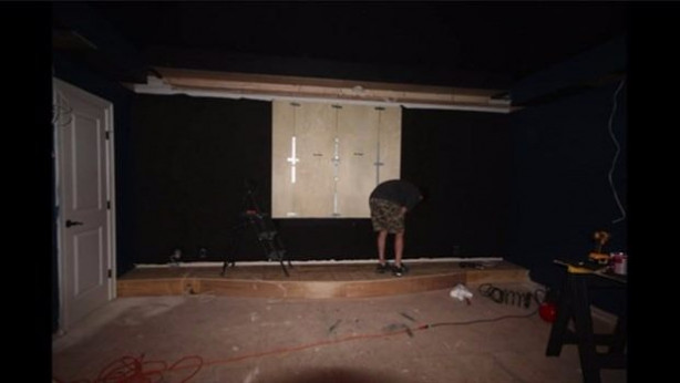 Foto - Kendi sinema salonunu yaptı!