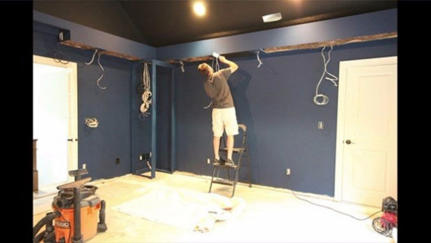 Foto - Kendi sinema salonunu yaptı!