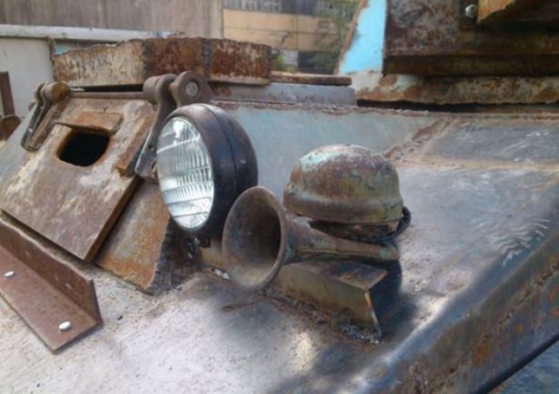 Foto - Kendi tankını yaptı