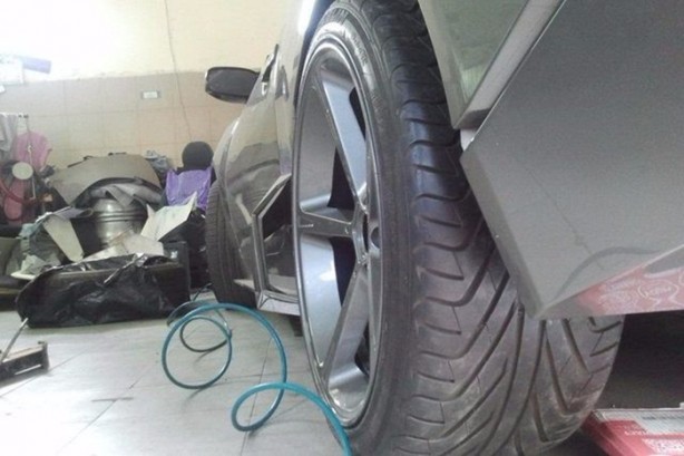 Foto - Kendine Lamborghini yaptı!