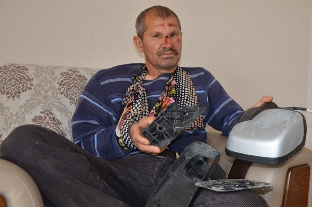 Foto - Kendisine çarpan aracın parçalarını delil olarak evine götürdü