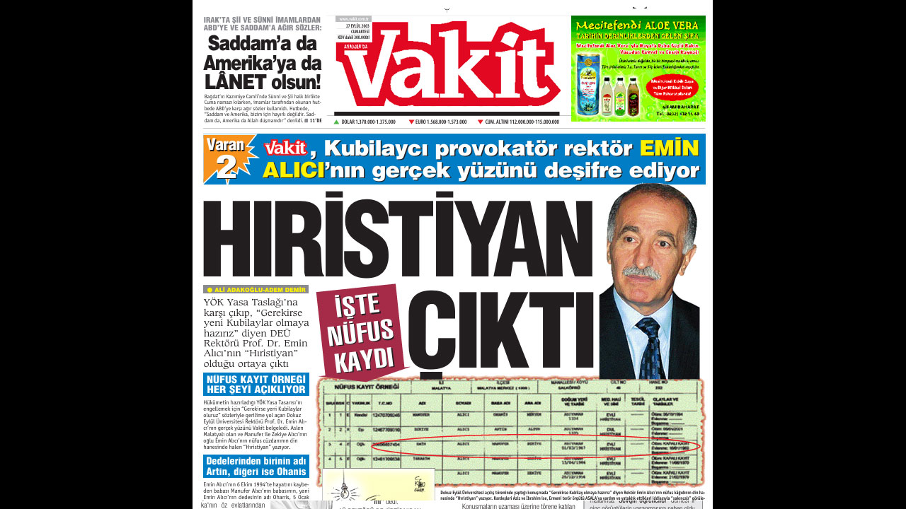 Foto - "Keşke Anadolu Müslüman olmasaydı" demişti! Artin’in torunu Emin öldü, kirli sicili kaldı