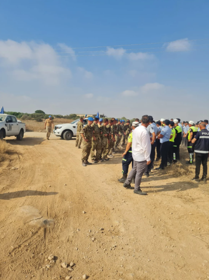 Foto - Kıbrıs’ta gergin anlar! BM askerleri ile Türk askeri karşı karşıya geldi