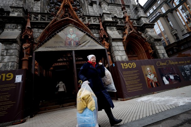 Foto - Kiev'de halk, insani yardım topluyor