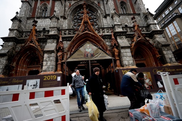 Foto - Kiev'de halk, insani yardım topluyor
