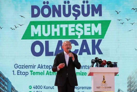 Foto - Kılıçdaroğlu coşkuyla temelini atmıştı! CHP'li İzmir Belediyesi'nin kentsel dönüşüm yalanı
