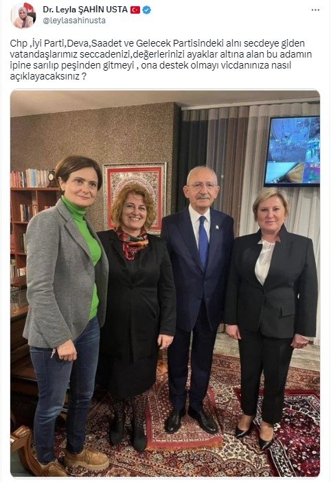 Foto - Kılıçdaroğlu’nun seccadeye ayakkabı ile basmasına siyasilerden peş peşe tepkiler