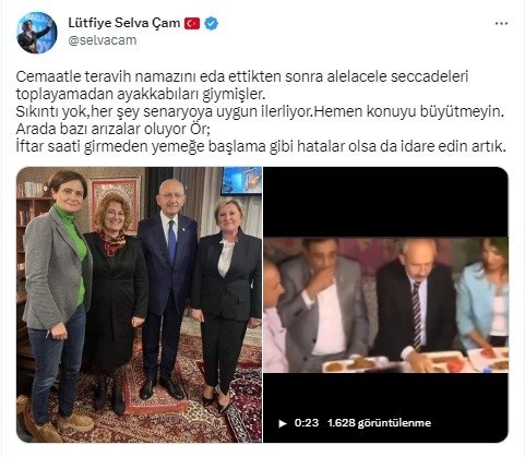 Foto - Kılıçdaroğlu’nun seccadeye ayakkabı ile basmasına siyasilerden peş peşe tepkiler