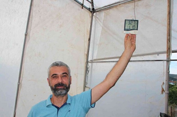 Foto - Kilosu yok artık dedirtti! Serasına kamera sistemi ve soba kurdu: Gözümüz gibi bakıyoruz!
