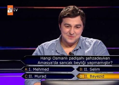 Foto - Kim Milyoner Olmak İster yarışmasında 125.000 TL'lik Osmanlı sorusu! 