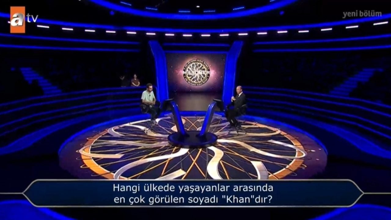 Foto - Kim Milyoner Olmak İster’de 1 Milyon TL'lik soru açıldı: ‘Khan’ soyadı yarışmacıyı yanılttı! 