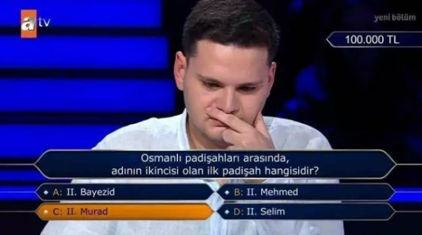 Foto - Kim Milyoner Olmak İster'de 1 milyonluk soru açıldı! Yarışmacının aldığı karar izleyenleri şaşkına çevirdi