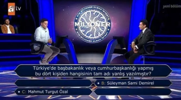 Foto - Kim Milyoner Olmak İster'de 1 milyonluk soru açıldı! Yarışmacının aldığı karar izleyenleri şaşkına çevirdi
